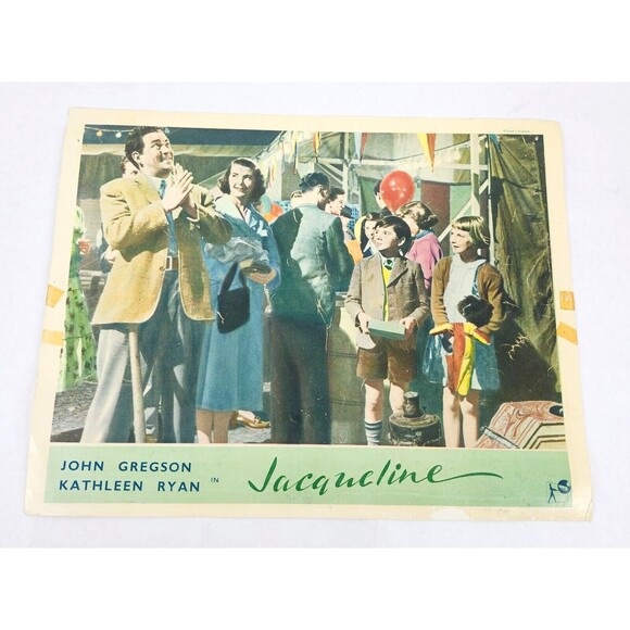 Jacqueline 1956 Rank Lobby Card Movie Poster John Gregson Kathleen Ryan British‎ - Picture 1 of 10